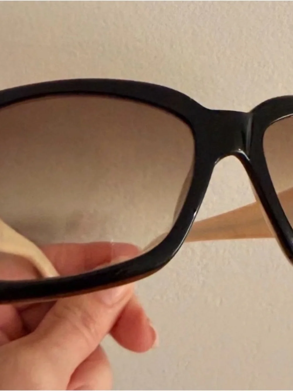 VERSACE Greca Black Cream Brown gradient vintage sunglasses